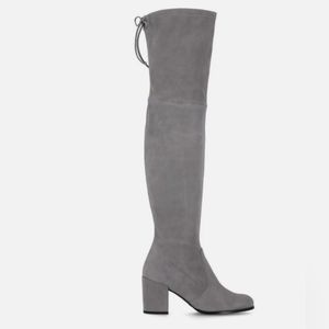 boots stuart weitzman flannel gray
